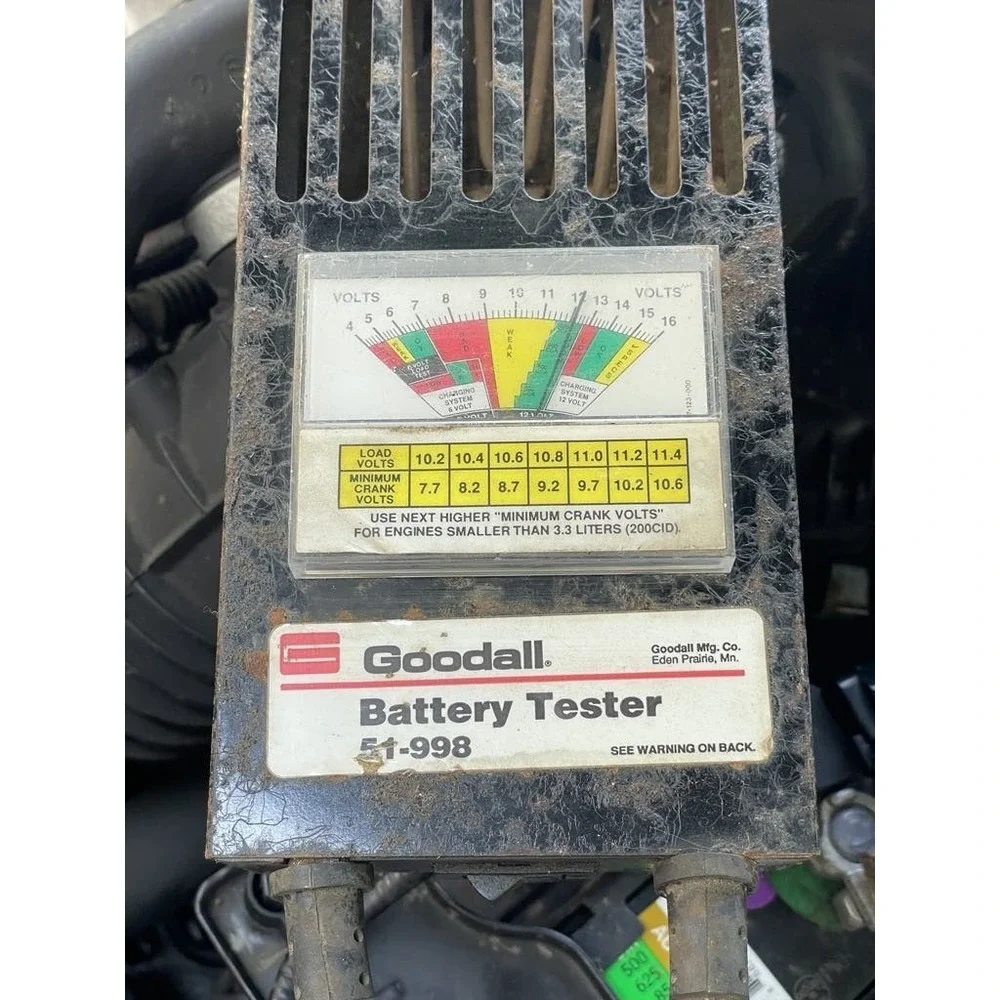 Goodall 51-998 Battery Load Tester & Charging System Tester NOS Vintage